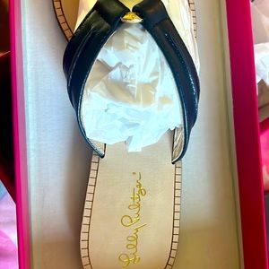 Lilly Pulitzer Navy MCKIM Sandal True Navy 9.5